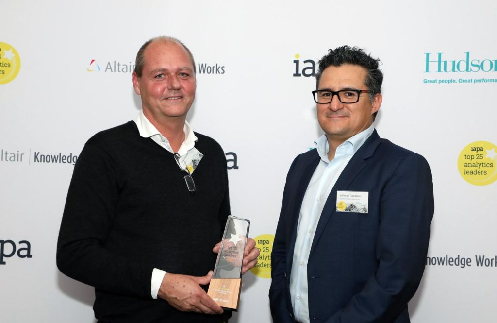 Tony Ohlsson wins 4th in IAPA 2019 Top 25 Analytics Leaders program