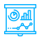 BI, dashboard and data visualisation icon