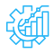 icon_system_optiomization analytics system and value optimisation icon